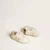 Super-Star Junior met lila leren ster en glitter hiellip