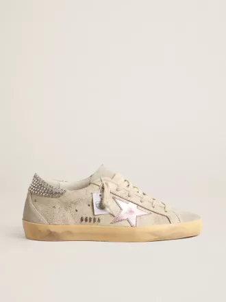 Super-Star LTD in ecru met Swarovski-kristallen hiellip