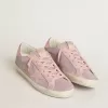 Super-Star LTD in glitter met suède ster en leren hielstuk