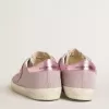 Super-Star LTD in glitter met suède ster en leren hielstuk
