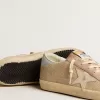 Super-Star LTD in wit gaas en roze nubuck met Swarovski-kristallen op de hiel