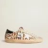 Super-Star LTD in zebra-effect Swarovski met een witte leren ster
