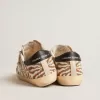 Super-Star LTD in zebra-effect Swarovski met een witte leren ster