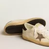 Super-Star LTD met gelamineerde leren ster en zwarte glitter hielband