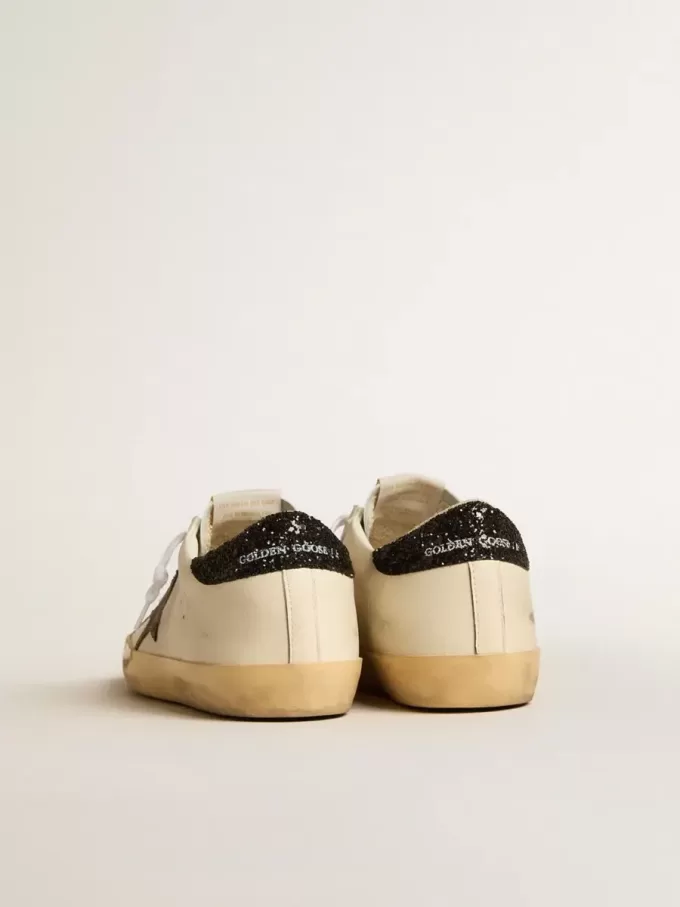 Super-Star LTD met gelamineerde leren ster en zwarte glitter hielband
