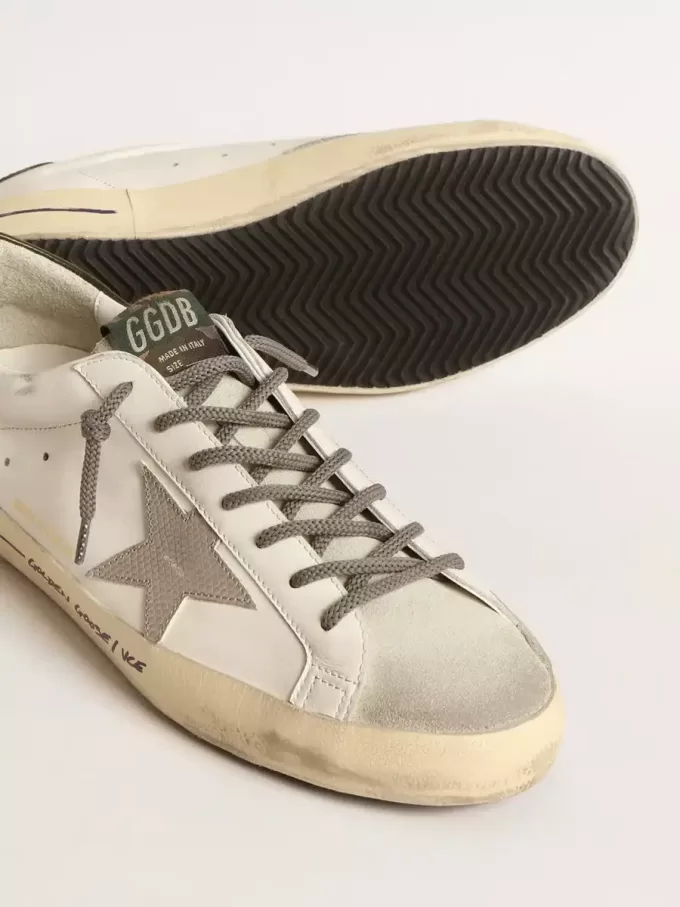 Super-Star LTD met krokodillenprint ster en groene hiellip