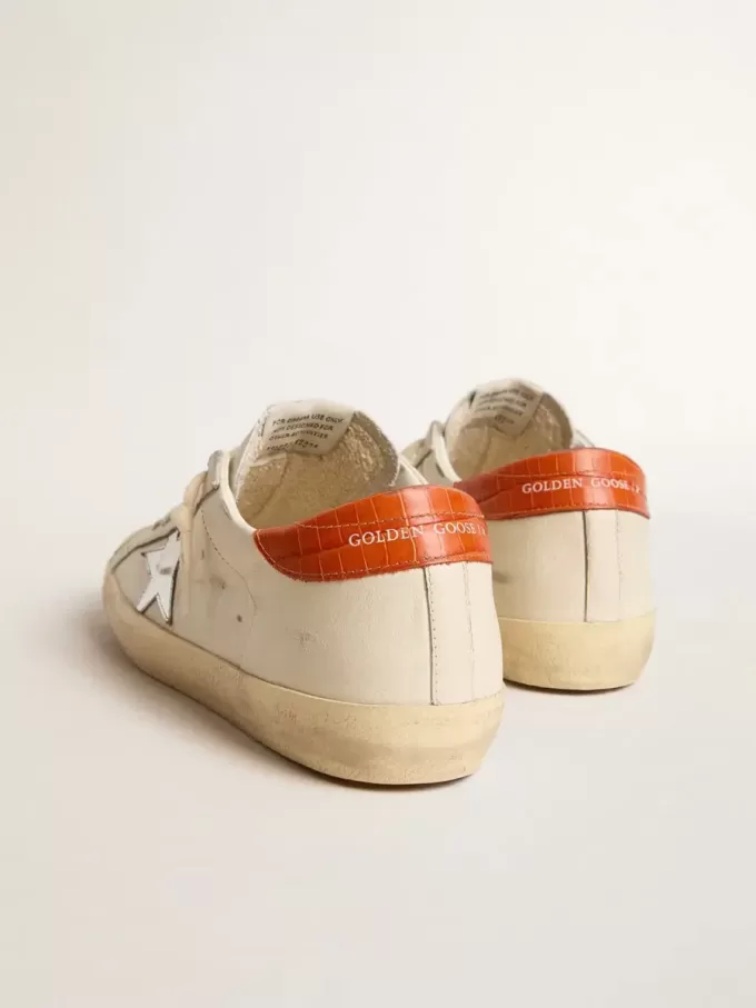 Super-Star LTD met zilveren leren ster en haklip met krokodillenprint