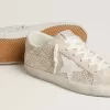 Super-Star LTD voor dames in suède met Swarovski-kristallen en ijsgrijze leren ster