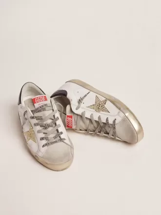 Super-Star LTD voor dames met blauwe hielband en Swarovski-kristallen ster