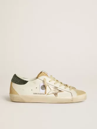 Super-Star LTD voor dames met leren ster en Swarovski-kristallen hiellip