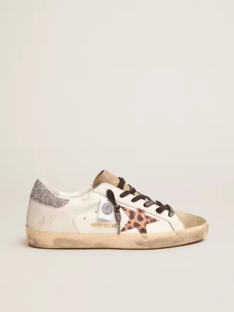 Super-Star LTD voor dames met luipaardprint en Swarovski-kristallen ster