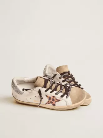 Super-Star LTD voor dames met luipaardprint en Swarovski-kristallen ster
