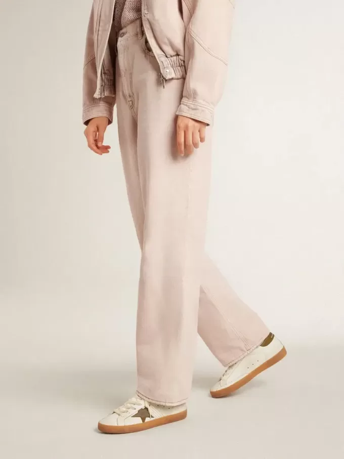Super-Star LTD voor dames met militair groene nubuck ster en hiellip