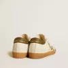 Super-Star LTD voor dames met militair groene nubuck ster en hiellip