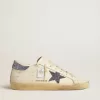 Super-Star LTD voor dames met suède ster en hielbandje met Swarovski-kristallen