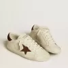 Super-Star LTD voor dames met suède ster en hielbandje met Swarovski-kristallen