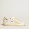 Super-Star LTD voor dames met Swarovski-kristallen en rookgrijze leren ster