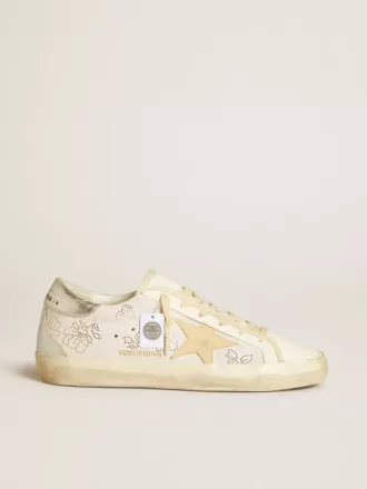Super-Star LTD voor dames met Swarovski-kristallen en rookgrijze leren ster