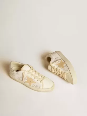 Super-Star LTD voor dames met Swarovski-kristallen en rookgrijze leren ster
