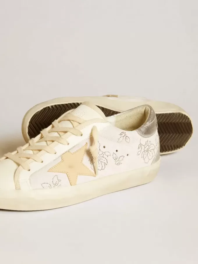 Super-Star LTD voor dames met Swarovski-kristallen en rookgrijze leren ster