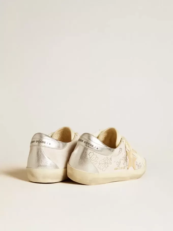 Super-Star LTD voor dames met Swarovski-kristallen en rookgrijze leren ster