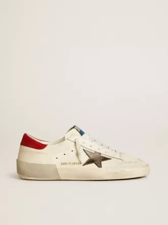 Super-Star LTD voor heren in nappa met metallic ster en nubuck hielstuk