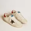 Super-Star LTD voor heren in nappa met metallic ster en nubuck hielstuk