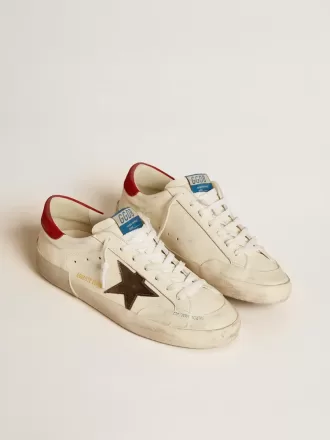 Super-Star LTD voor heren in nappa met metallic ster en nubuck hielstuk