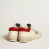 Super-Star LTD voor heren in nappa met metallic ster en nubuck hielstuk