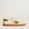 Super-Star LTD voor heren met militairgroene nubuck ster en hielstuk