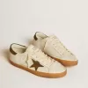 Super-Star LTD voor heren met militairgroene nubuck ster en hielstuk