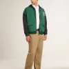 Super-Star LTD voor heren met militairgroene nubuck ster en hielstuk