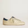 Super-Star LTD voor heren van nubuck met witte leren ster en blauwe hielband