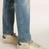Super-Star LTD voor heren van nubuck met witte leren ster en blauwe hielband