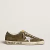 Super-Star LTD voor heren van suède met metallic leren ster en leren hielstuk.