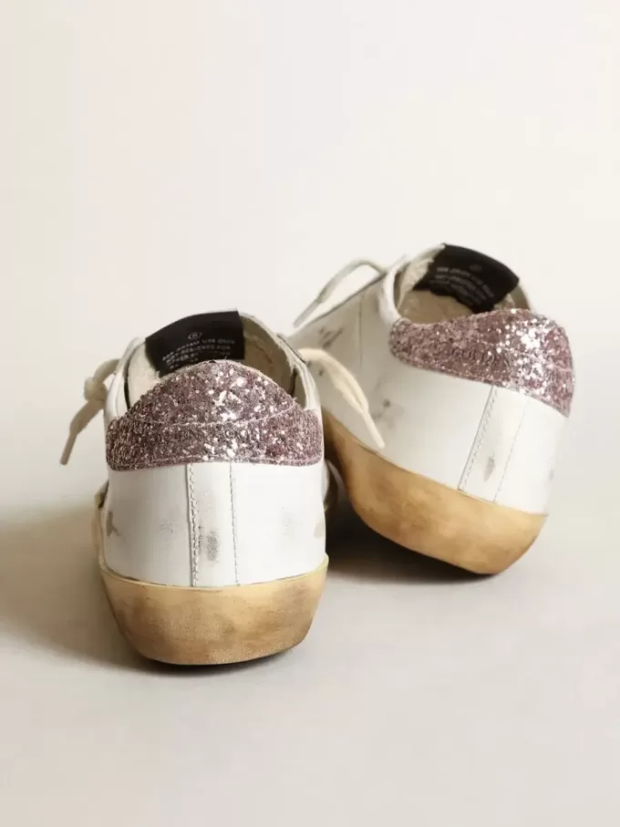 Super-Star met een bruine ster en roze glitterhaklipje