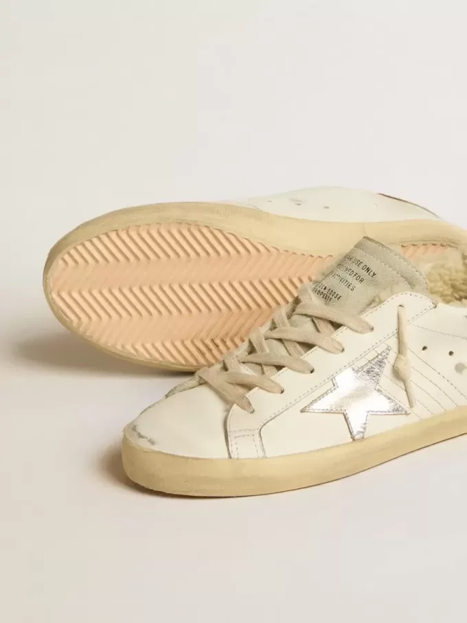 Super-Star met zilveren leren ster en haklip met krokodillenprint