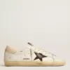 Super-Star sneakers voor heren met bruine suède ster en roze hielstuk