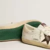 Super-Star sneakers voor heren met bruine suède ster en roze hielstuk