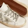 Super-Star sneakers voor heren met suède ster en bruine hielband