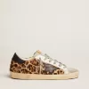 Super-Star voor dames in leer met luipaardprint