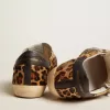 Super-Star voor dames in leer met luipaardprint