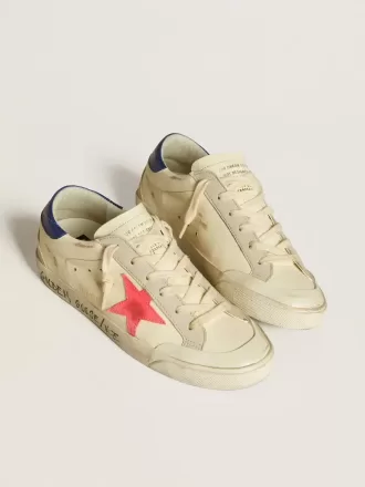 Super-Star voor dames in nappa met suède ster en metalen leren hielstuk