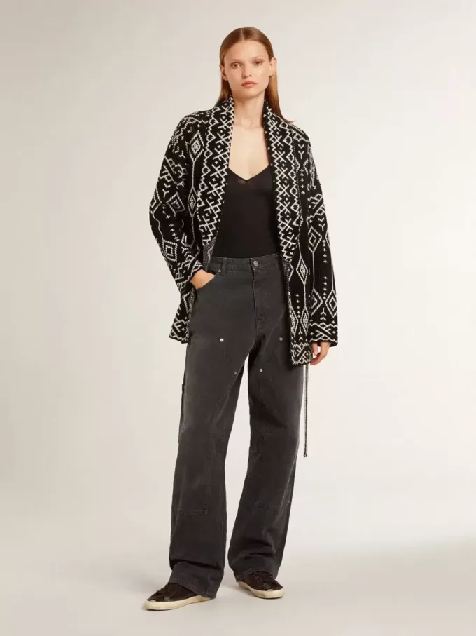 Super-Star voor dames in suède en Swarovski-kristallen met zilveren ster