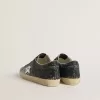 Super Star voor dames met glitter bovenkant en zilverkleurige metalen ster