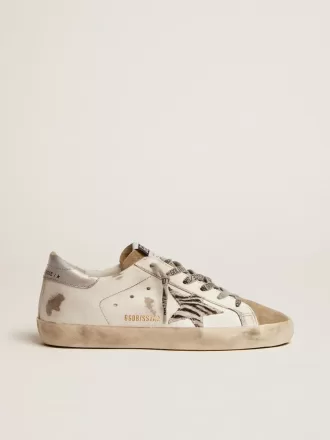 Super-Star voor dames met zebraprint ponyhuidster