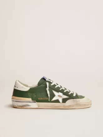 Super-Star voor heren in groen leer en multifoxing