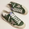 Super-Star voor heren in groen leer en multifoxing