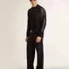 Super-Star voor heren in suède en Swarovski-kristallen met zilveren ster