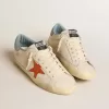 Super-Star voor heren met ster met krokodillenprint en zilverblauwe hielband